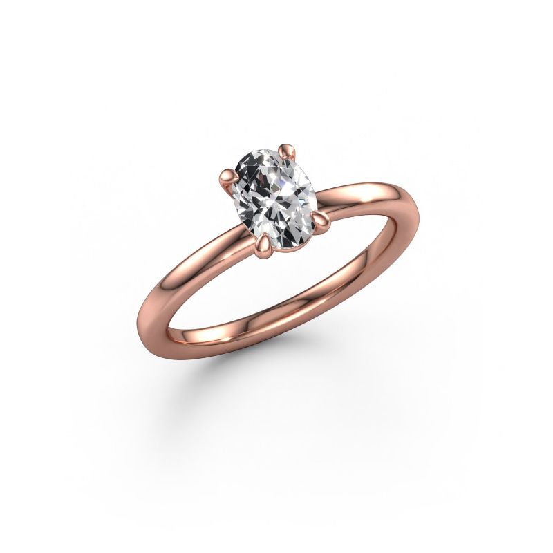 Verlobungsring Simone OVL 1 585 Roségold Diamant 0.70 crt
