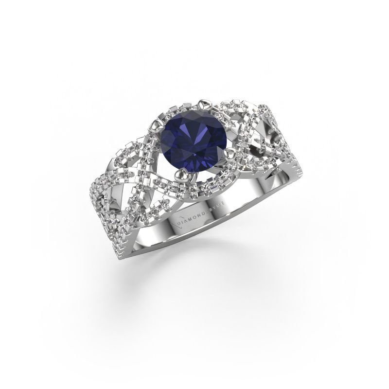Ring Jeni 585 white gold sapphire 6.5 mm