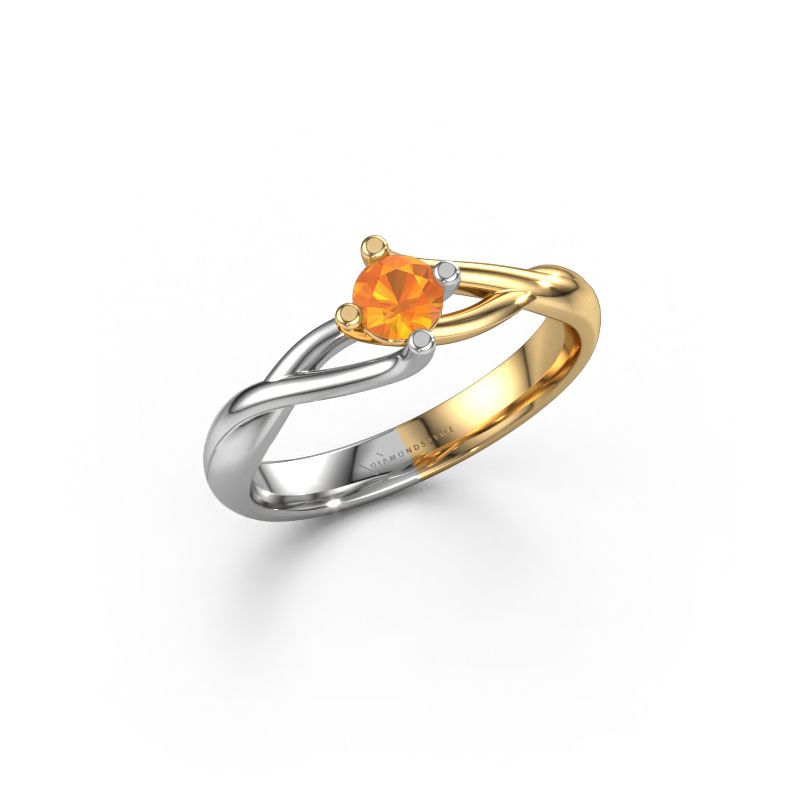 Verlobungsring Paulien 585 Gold Citrin 4 mm