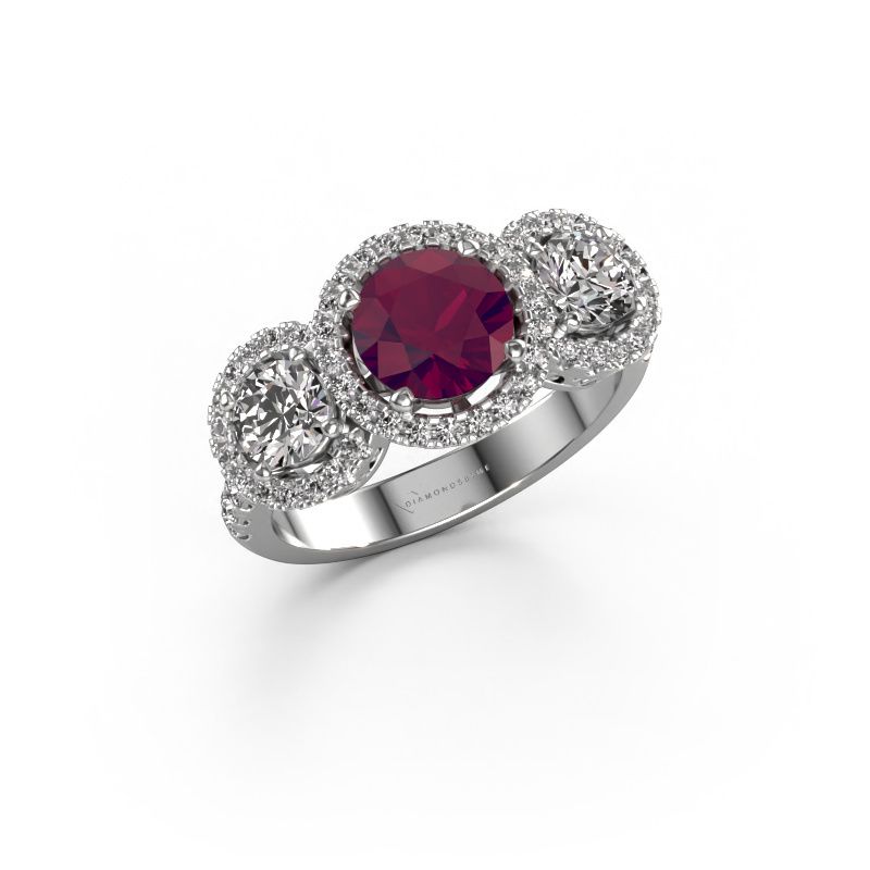 Ring Lacie 950 platina rhodoliet 6.5 mm