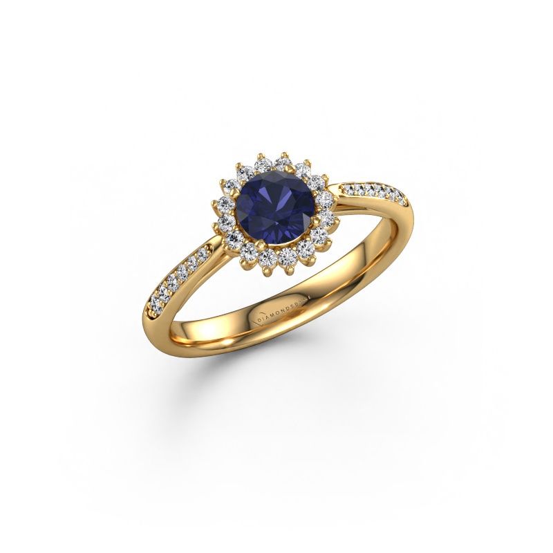 Engagement ring Tilly RND 2 express 585 gold sapphire 5 mm