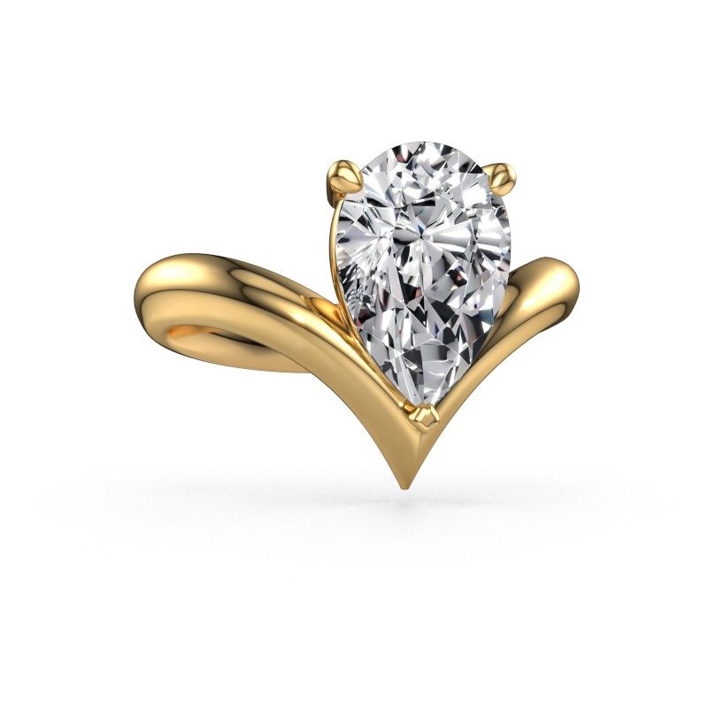 Engagement ring Maddy PER 585 gold lab grown diamond 3.00 crt