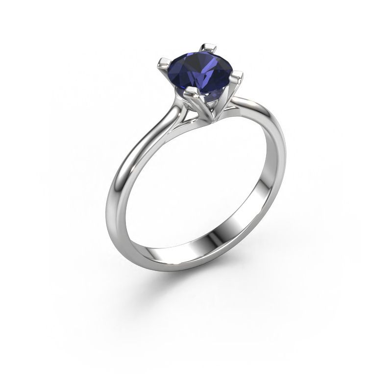 Bague de fiançailles Isa 1 950 platine saphir 5.7 mm
