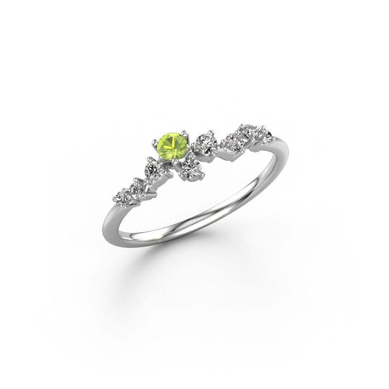 Ring Lexi 950 platina peridoot 2.8 mm