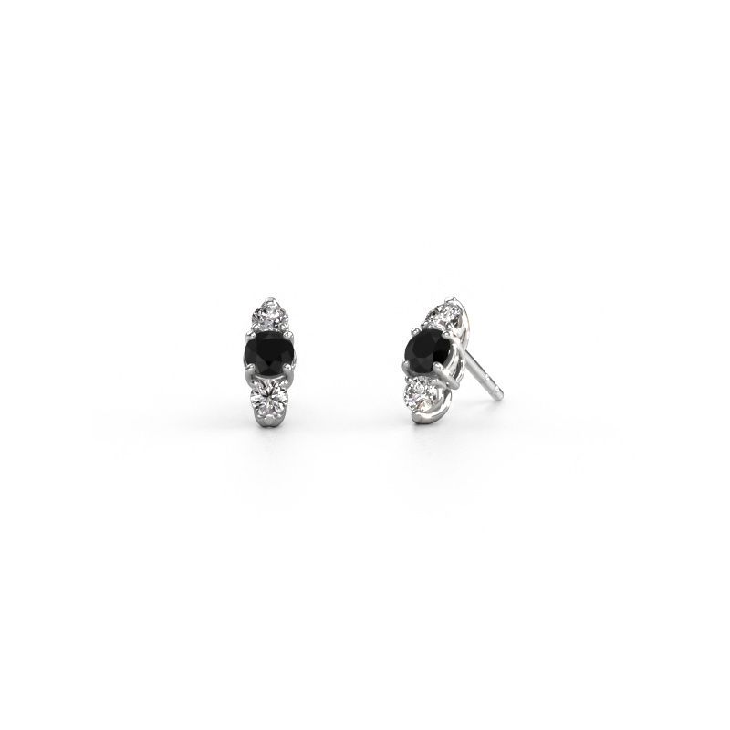Ohrringe Amie 585 Weißgold Schwarz Diamant 1.00 crt