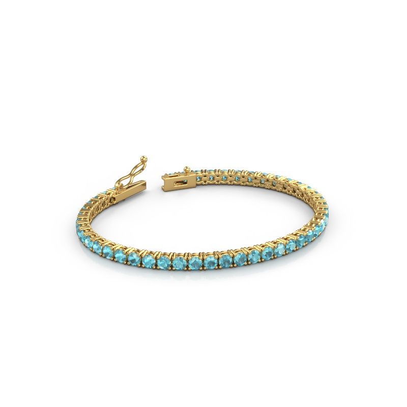 Tennis bracelet Shirley 3.4 585 blue topaz gold 3.4 mm
