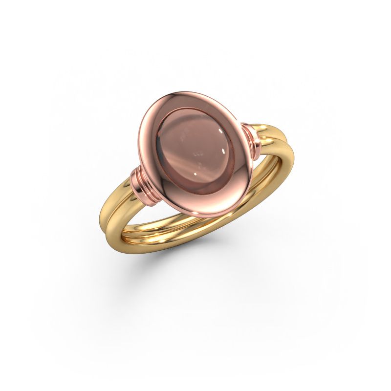 Ring Brittni 585 goud rookkwarts 7x5 mm