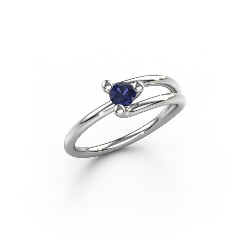 Ring Roosmarijn 950 Platin Saphir 3.7 mm