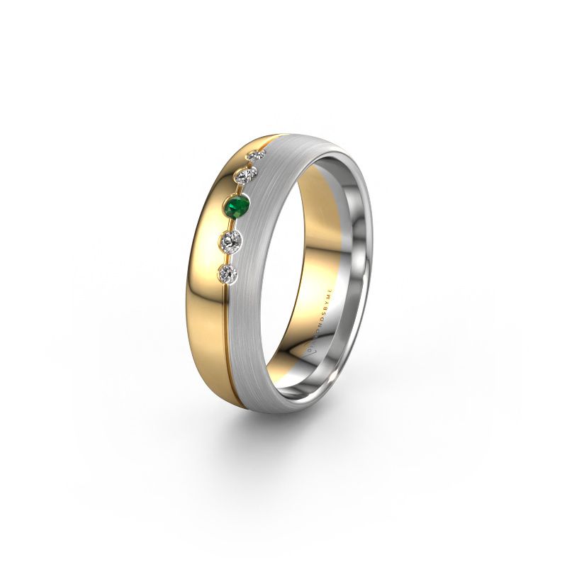 Ehering WH0925L36APM 585 Gold Smaragd ±6x1.7 mm