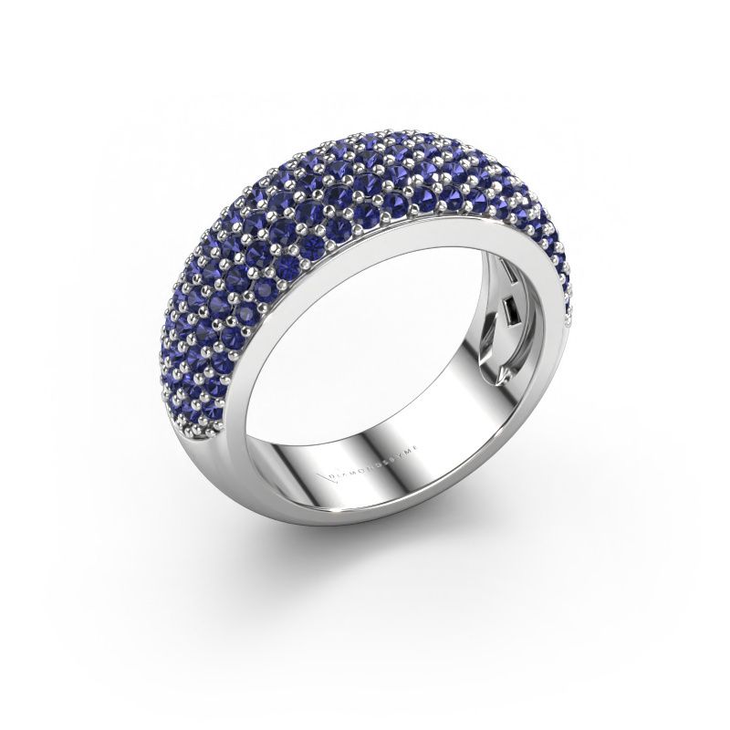 Ring Cristy 950 Platin Saphir 1.2 mm