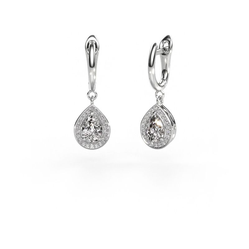 Drop earrings Ginger 1 950 platinum lab-grown diamond 1.52 crt