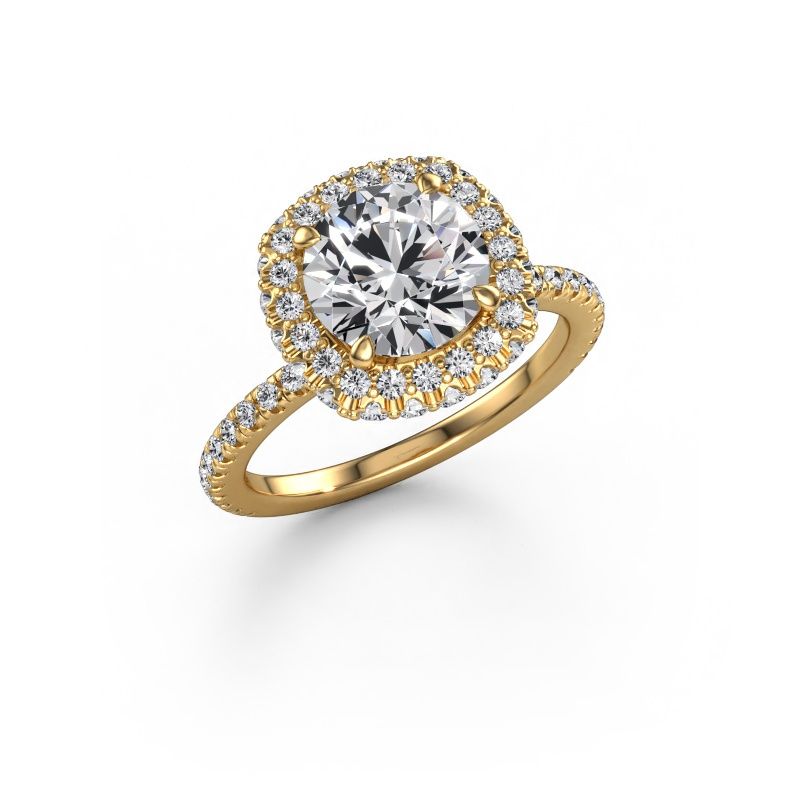 Engagement ring Talitha RND 585 gold diamond 2.778 crt