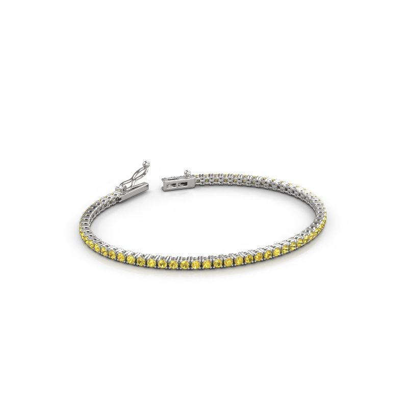 Tennisarmband Shirley 2.2 585 witgoud 2.2 mm