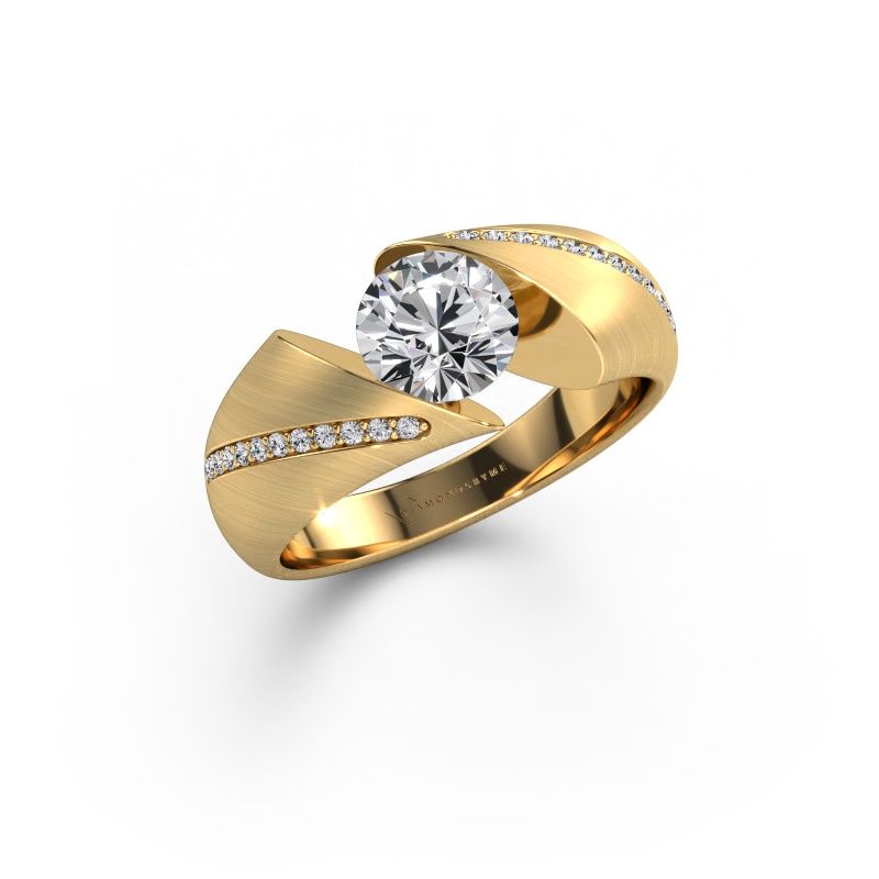 Engagement ring Hojalien 2 585 gold lab grown diamond 1.12 crt
