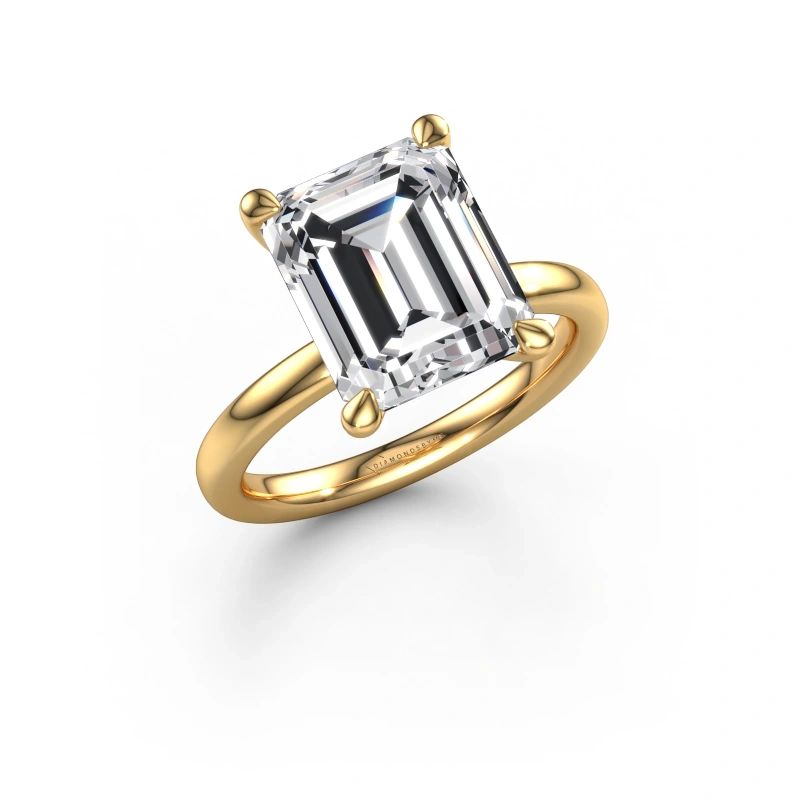 Engagement ring Crystal EME 1 585 gold lab grown diamond 5.21 crt