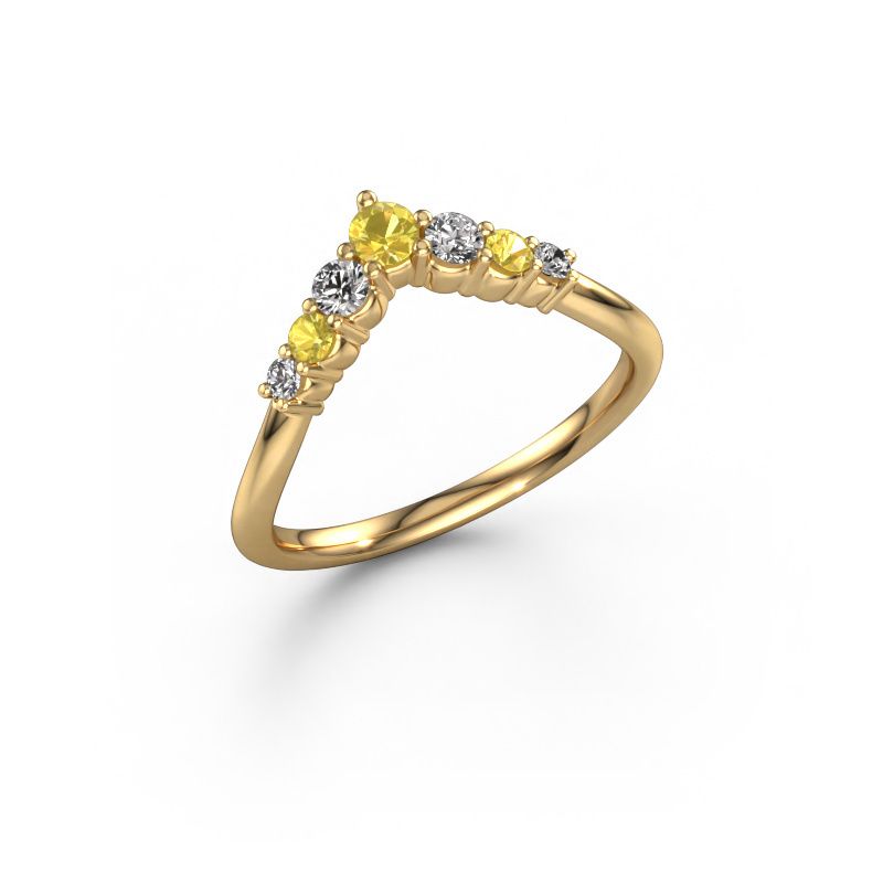 Stackable ring Imani B 585 gold yellow sapphire 2.9 mm