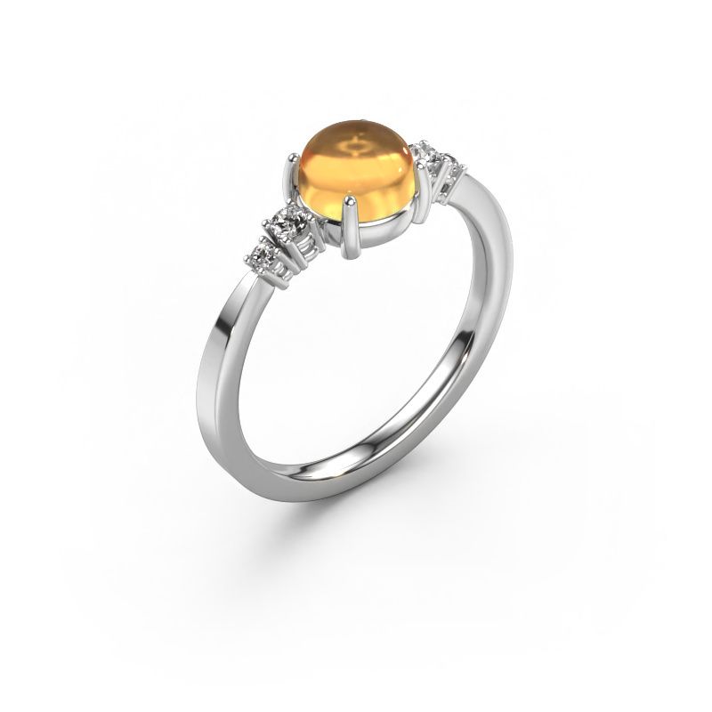 Ring Regine 950 platina citrien 5 mm