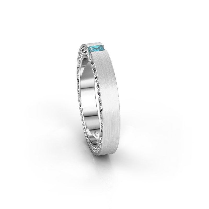 Image de Alliance WH2140L14B<br/>585 or blanc ±3&comma;5x2 mm<br/>Topaze bleue