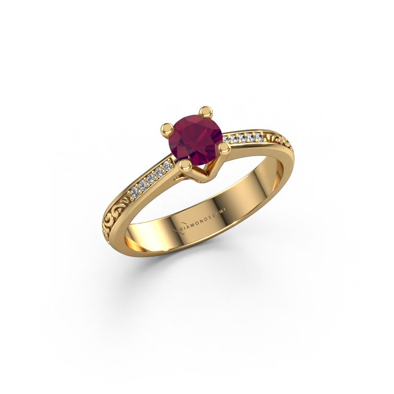 Verlobungsring Mei 585 Gold Rhodolit 4.7 mm