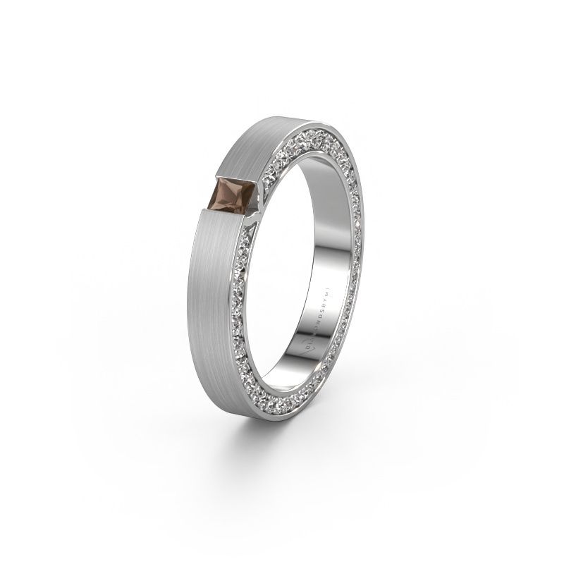 Ehering WH2140L14B 585 Weißgold Rauchquarz ±3,5x2 mm