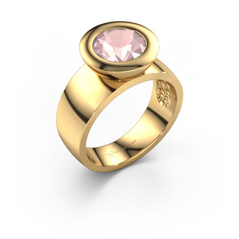 Ring Maxime 585 gold morganite champagne 8 mm