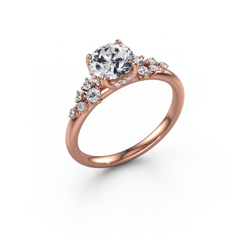 Verlobungsring Emma RND 585 Roségold Lab-grown Diamant 1.251 crt