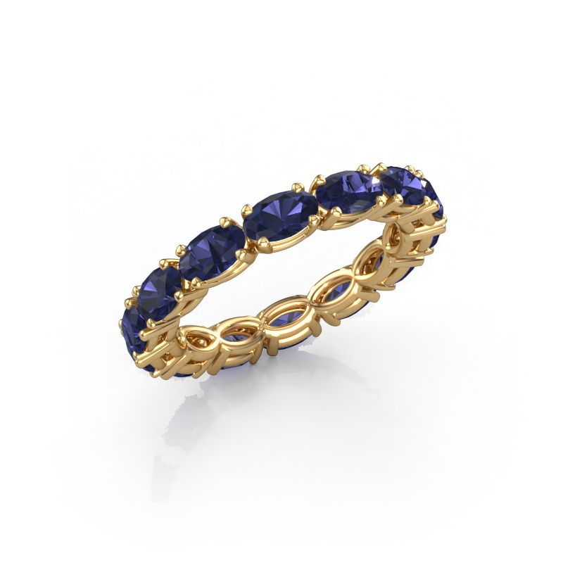 Ring Vivienne OVL 5x3 585 gold sapphire 5x3 mm