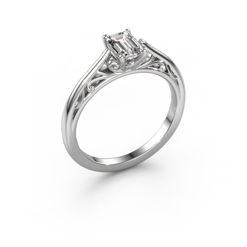 Engagement ring Shannon eme 585 white gold diamond 0.90 crt