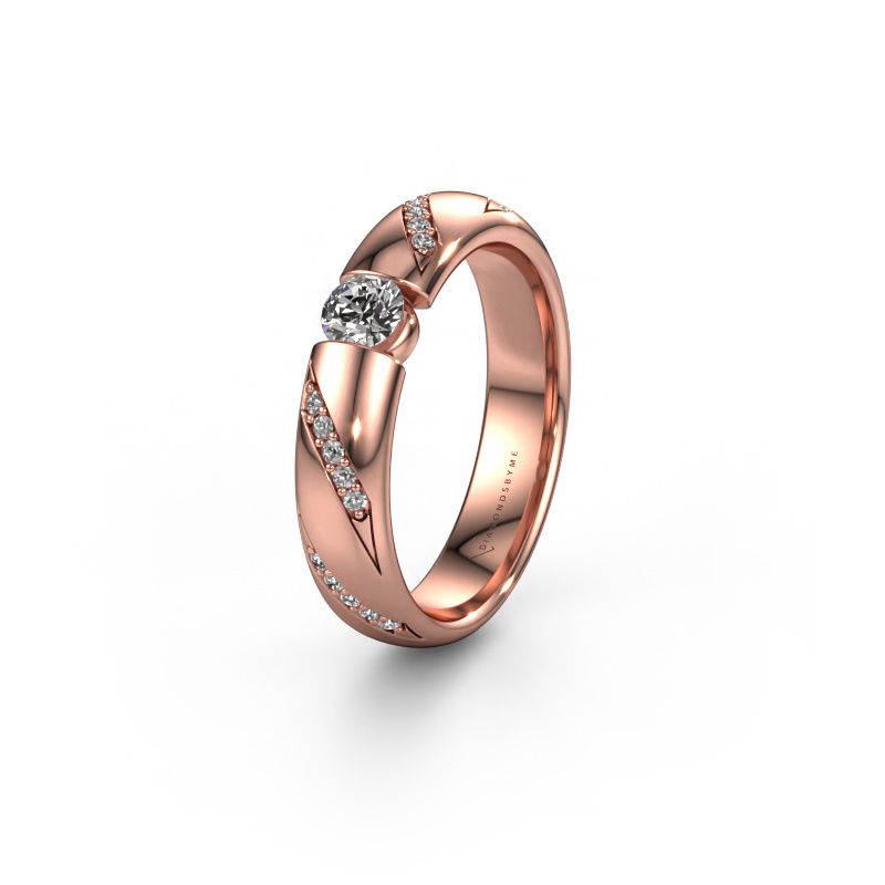 Alliance WH2102L34A 585 or rose zircone ±5 x 1,7 mm