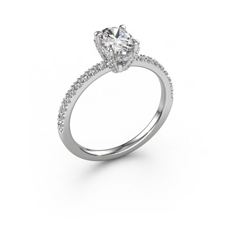 Verlobungsring Saskia 1 OVL 950 Platin Diamant 0.98 crt