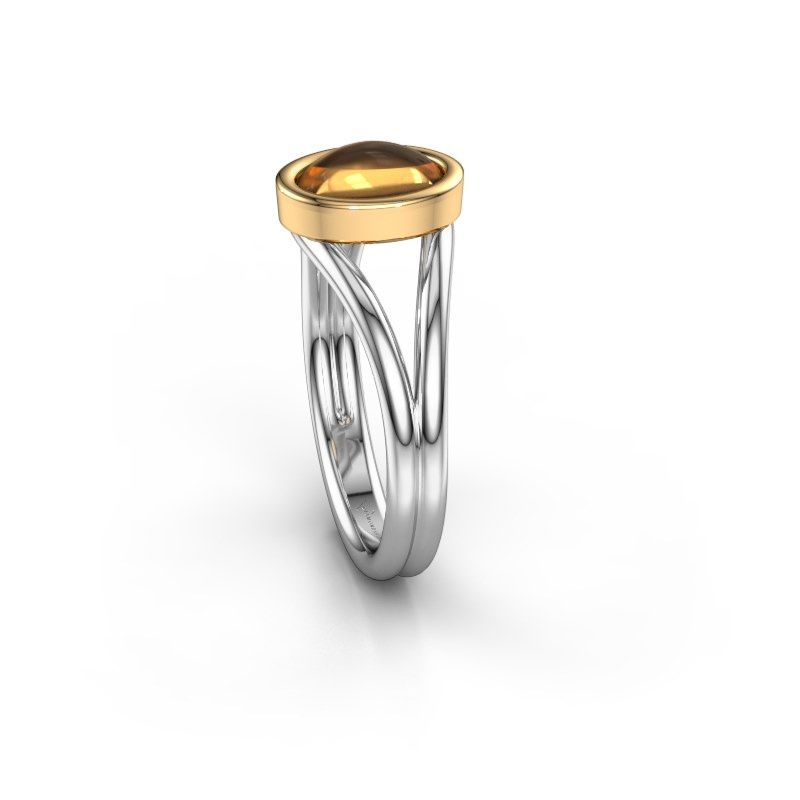 Afbeelding van Ring Lieselotte<br/>585 witgoud<br/>Citrien 9x7 mm