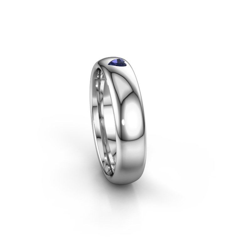 Image of Friendship ring WH0101L35BPHRT<br/>950 platinum ±5x2 mm<br/>Sapphire
