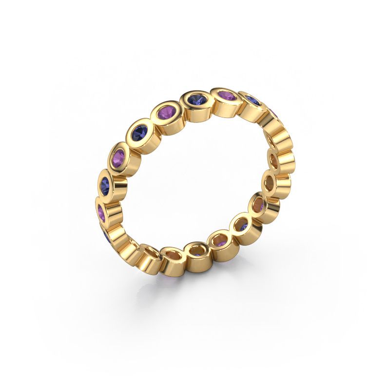 Stackable ring Edwina 1 585 gold sapphire 2 mm