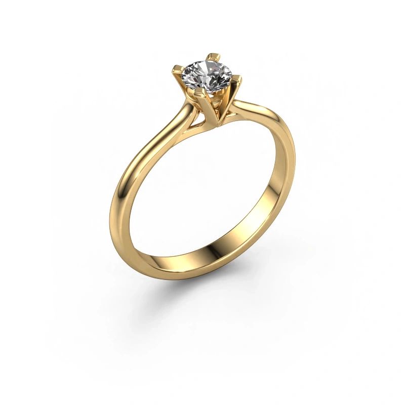 Verlobungsring Isa 1 585 Gold Diamant 0.30 crt