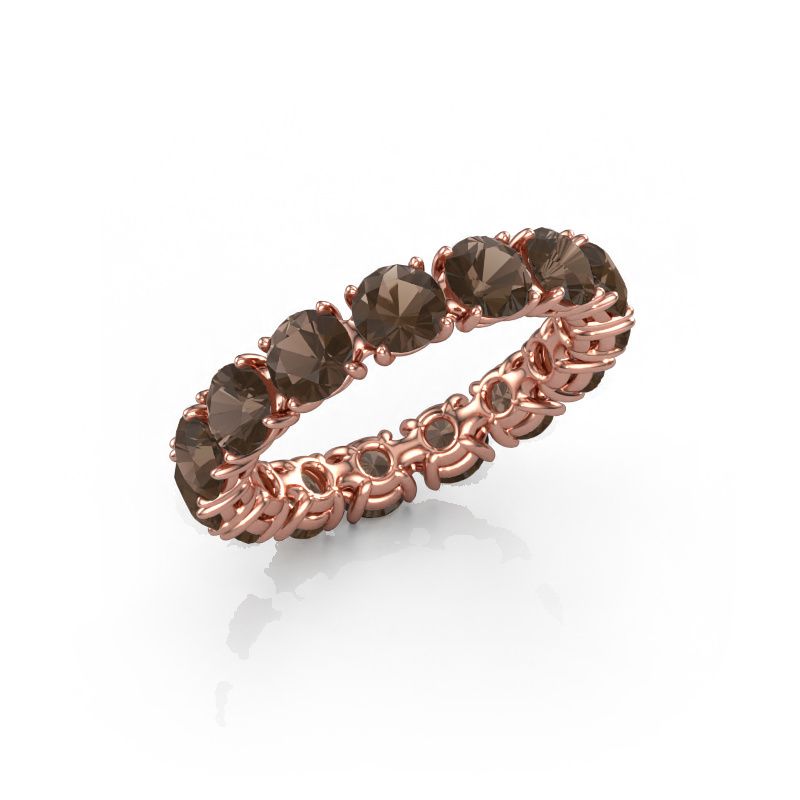 Ring Vivienne 4.2 585 rose gold smokey quartz 4.2 mm