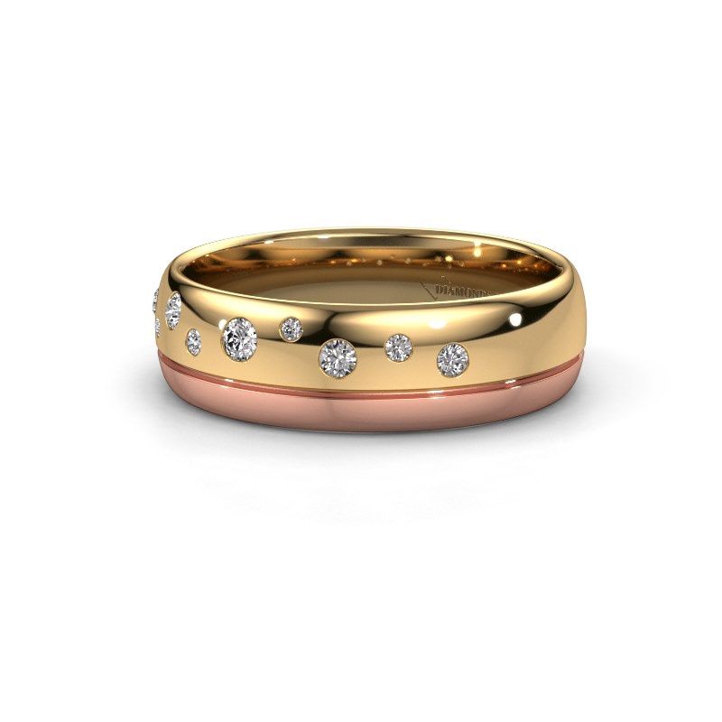 Image of Wedding ring WH0317L36AP<br/>585 gold ±6x1.7 mm<br/>Diamond