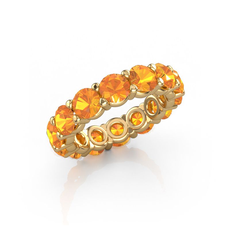 Ring Heddy rnd 4.7 585 gold citrin 4.7 mm