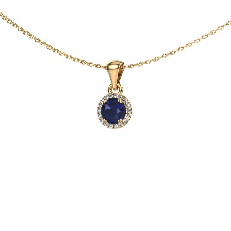Anhänger Seline rnd 585 Gold Saphir 4.7 mm