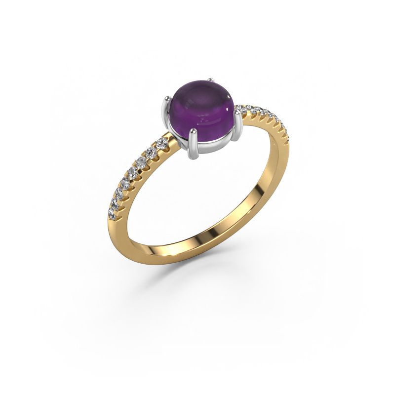 Ring Cathie 585 gold amethyst 6 mm