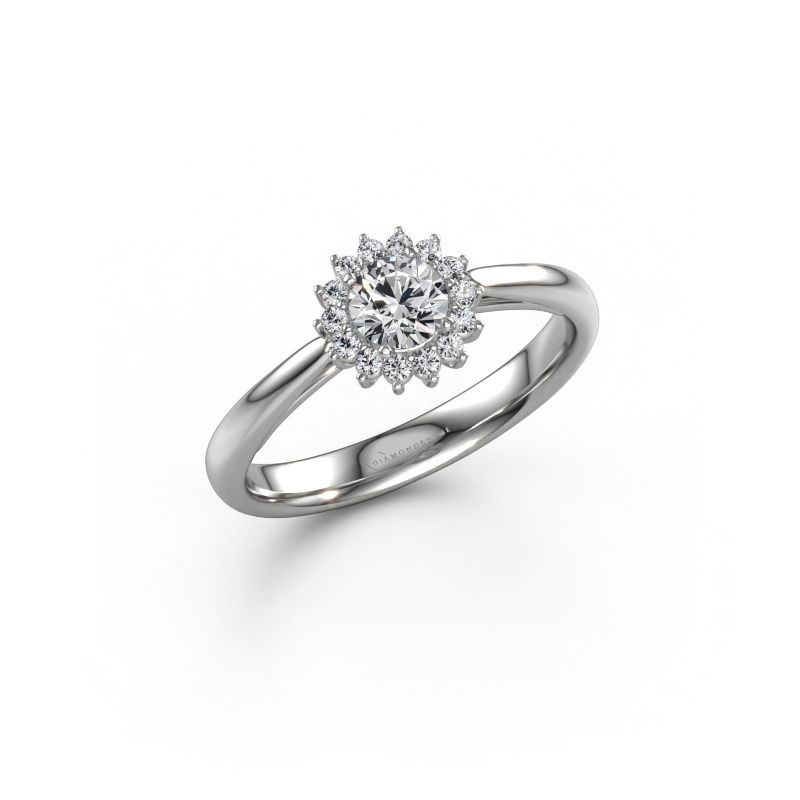 Verlovingsring Tilly RND 1 585 witgoud lab-grown diamant 0.30 crt