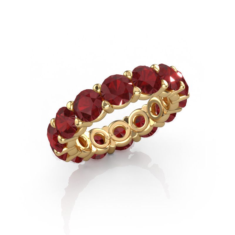 Ring Heddy rnd 5.0 585 gold ruby 5 mm