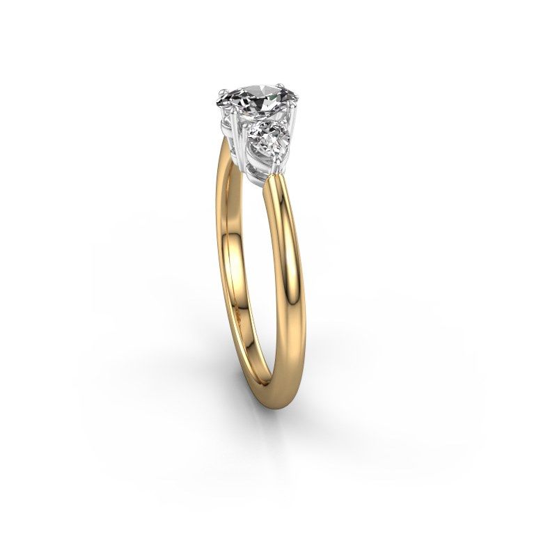 Afbeelding van Verlovingsring Chanou OVL 585 goud diamant 0.82 crt