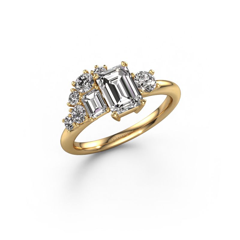 Bague Sabina 585 or jaune diamant synthétique 1.860 crt