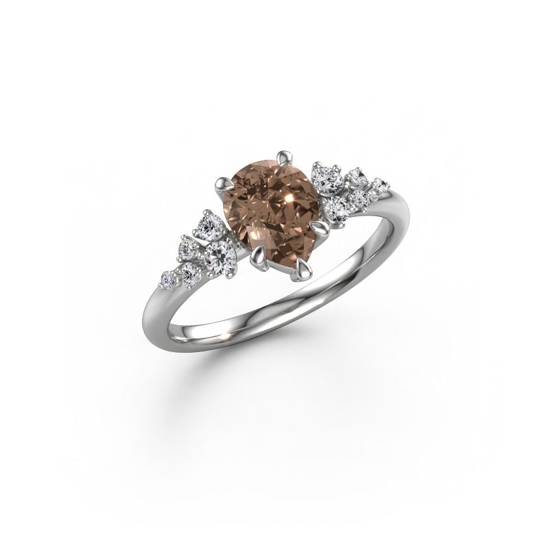 Verlobungsring Royce PER 585 Weißgold Braun Diamant 1.203 crt
