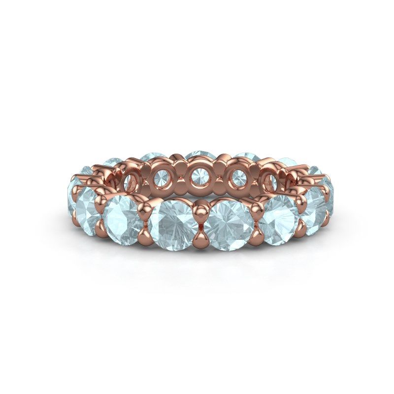 Bild von Ring heddy rnd 4.2<br/>585 Roségold<br/>Aquamarin 4.2 mm