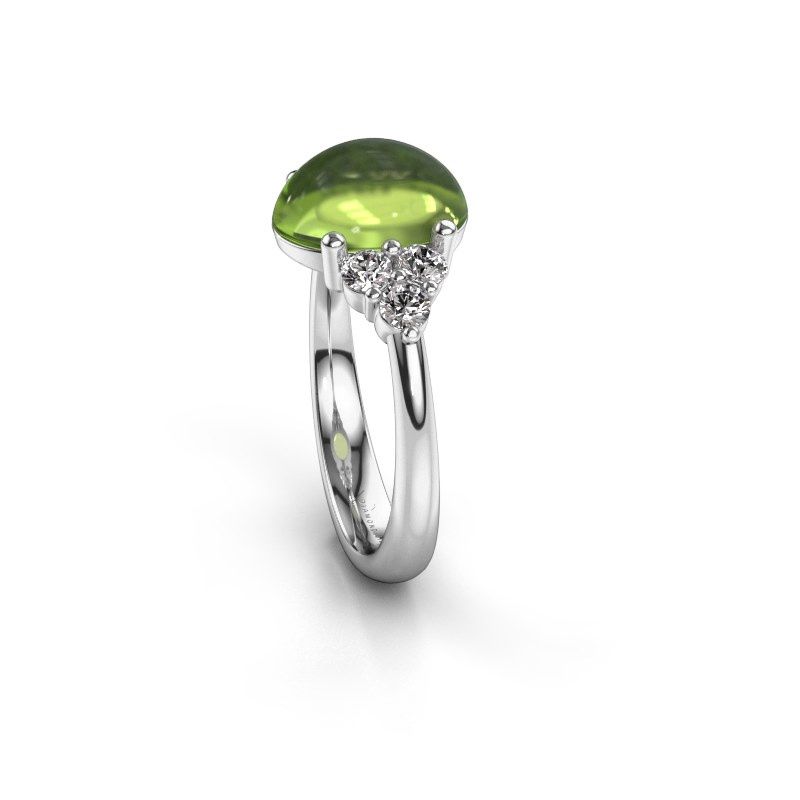 Afbeelding van Ring Clarice<br/>950 platina<br/>Peridoot 10x8 mm