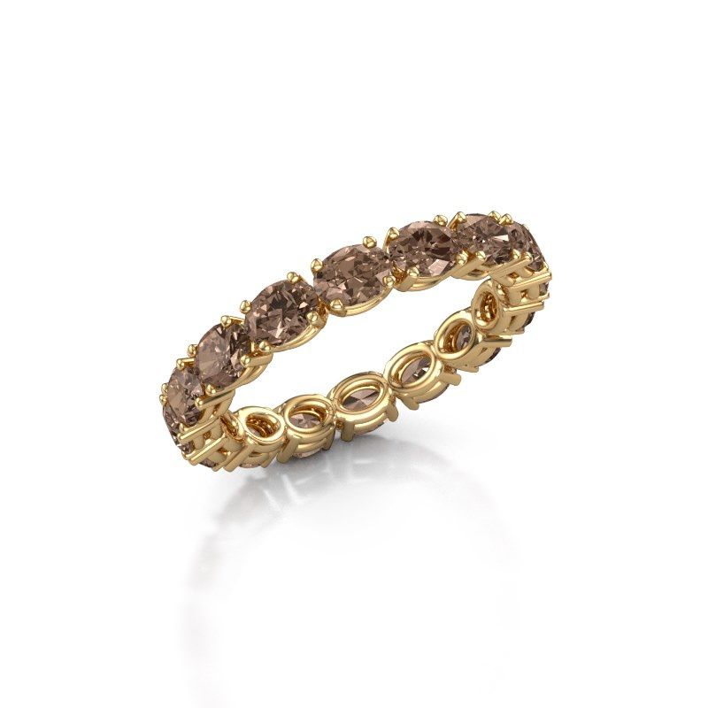 Bild von Ring vivienne ovl 4x3<br/>585 Gold<br/>braun diamant 2.25 crt