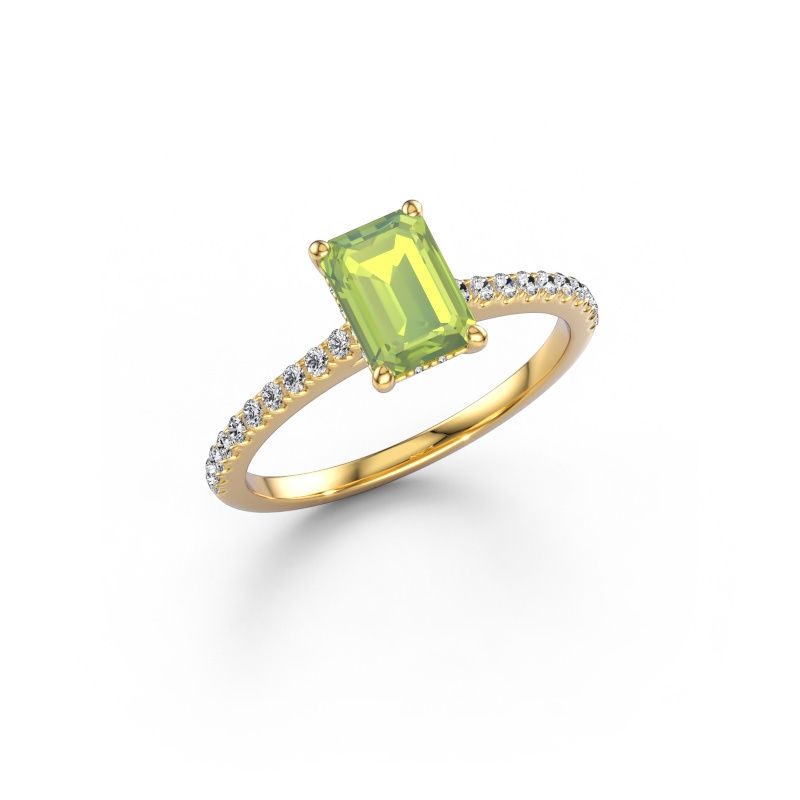 Verlobungsring Sophie EME 585 Gold Peridot 7.5x5.5 mm