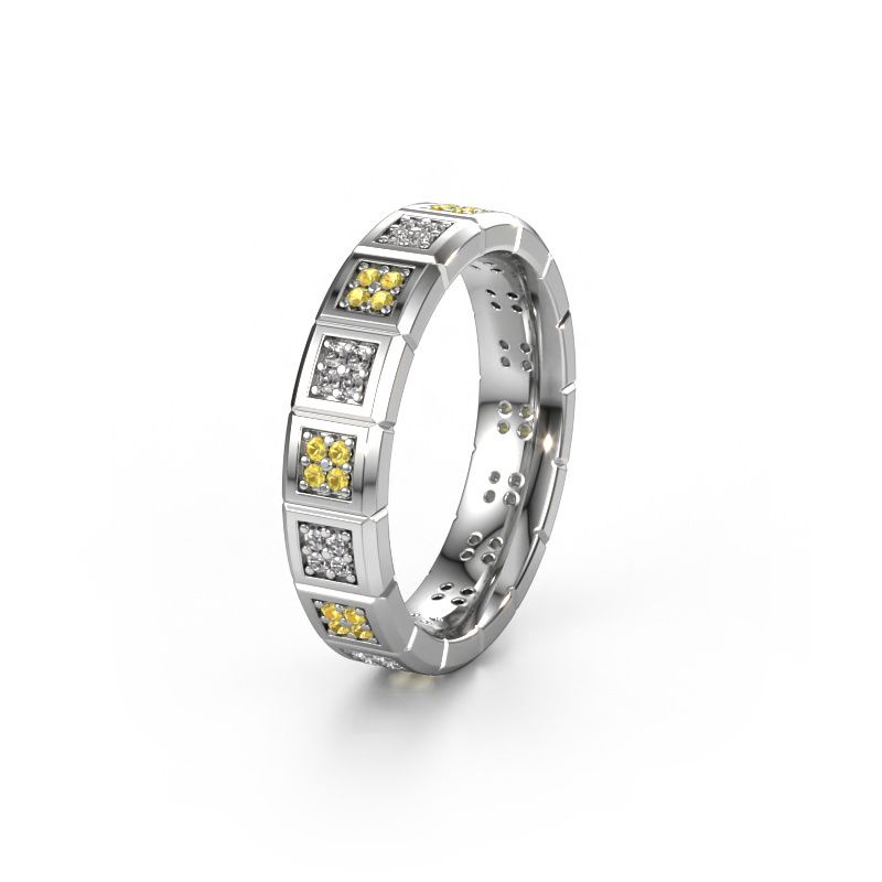 Ehering WH2056L15DP 585 Weißgold Gelb Saphir ±5 x 2,4 mm