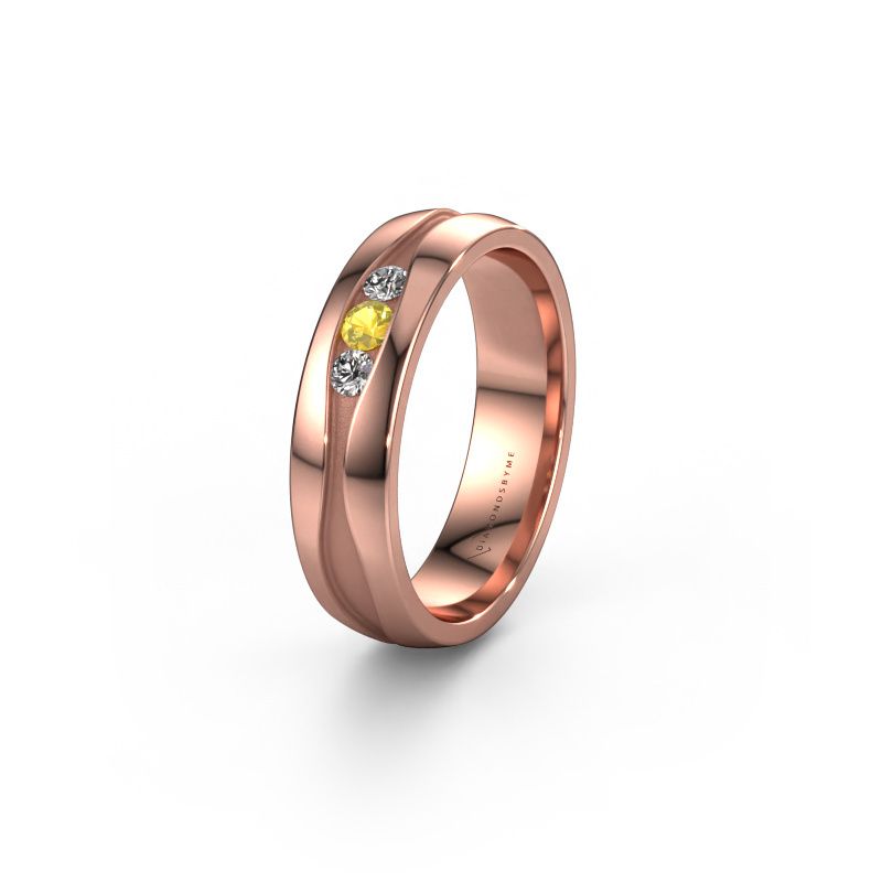 Alliance WH0172L25A 585 or rose saphir jaune ±5 x 1,7 mm